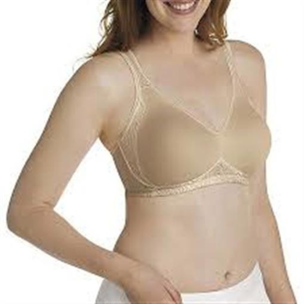 NWT Playtex 38C Seamless Smoothing Wirefree Bra 4049 Beige 120076